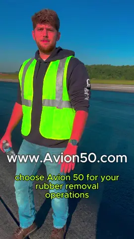 Why you should choose Avion50 for runway rubber removal #aviation #pilot #airport #traveltiktok #safety