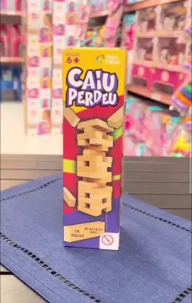 Jogo de estratégia, famoso Jenga caiu perdeu com 54 peças de madeira. valor $39,90 Loja localizada no centro de Fortaleza,  Rua Pinto Madeira 58B centro.  WhatsApp 85.989629501 juliane  #fortaleza #centrodefortaleza #diadascriancas  #brinquedos  #jenga  #jogoeducativo 