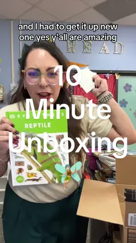 Surprise 10 minute unboxing that I get more emotional and more hype the longer it goes on! 🥹🫶🏼🧚🏼‍♂️ #schoollibrary #schoollibrary #bookfairies #bookfairy #bookfairyunboxing #librarybooks #newbooks #unboxing 