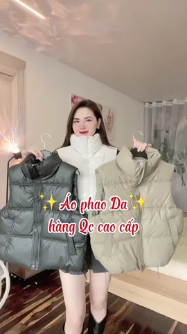 Ê mấy bà. Áo phao da lần đầu tui mặc lun á. Chất mềm nha mà mặc trẻ trung năng động lắm lun ấy nên pai lên clip review liền. Bà nào ưng thi tui bảo tranh thủ đầu mua rinh sớm sẽ có vocher mở bán giá mềm hơn đó  #review #thudongxu #aophao  #aophaonu #aophaohanquoc #aophaoda #aophaogile #gile #macdepmoingay #xuhuong 