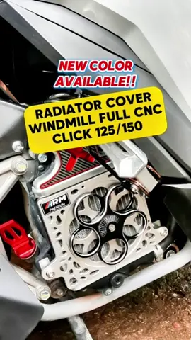 ARM RADIATOR COVER WINDMILL FULL CNC CLICK 125/150, two color spinner design for Honda Click Vario125/150 #radiatorcover #armradiatorcover #Click 125 Decala #hondaclick #vario #vario150 #variomodifikasi #vario125 #indoconcept🇮🇩 #icph🇵🇭🇮🇩 #TREND #click125i 
