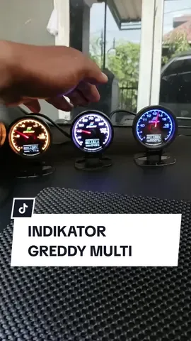 GREDDY MULTI D/A GAUGE INDIKATOR TURBO,VOLTS,RPM,OIL PRESSURE,OIL TEMPERARURE,VACUM,WATER TEMPERATURE #greddy #indikatormobil #indikatorrpm #indikatoroiltemperature #variasimobil #gilagilajualan #fyp 