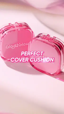 GLAD2GLOW Perfect Cover Cushion punya coverage yang menyeluruh, dengan kandungan skincare Mixberry Extract, Panthenol, dan Tocopherol💖 Kamu bisa pakai untuk make up sehari-hari yang terdiri dari 6 shades lho! #G2G #PerfectCoverCushion #cushion #mattemakeup #fullcoverage #flawlessmakeup 