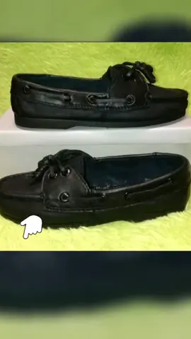 TOPSIDER FOR WOMEN MADE IN MARIKINA GENUINE LEGIT LEATHER BLACK AND BROWN No Heel Shoes Footwear!