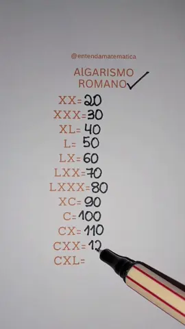 Algarismo Romano #matematica  #agoravocesabe  #estudos  #maths  #aula 