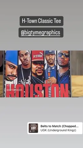 H-Town Classic Tee now available here➡️bigtymegraphics.com #houstontx #djscrew #pimpc #ugk #graphicdesign #graphictees