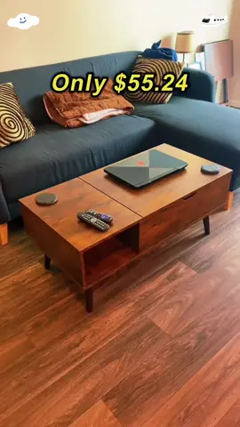Love this SweetFurniture Coffee Table, Living Room Lift Coffeey Table, Vertical Tabletop Wooden Dining Center Table with Storage Shelves and Hidden Compartments!