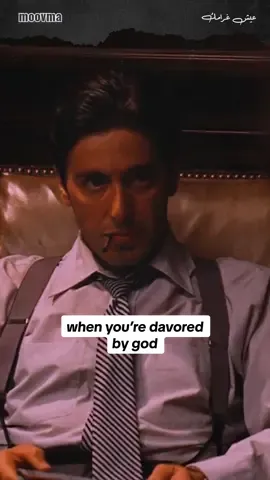 Don Corleone - The godfather movie 🖤 Al Pacino “when you’re davored by god, you’re also favored by the devil” Mike tyson motivation 🔥 . God chose you! #godfather #god #motivation #alpacino #thegodfather #العراب 