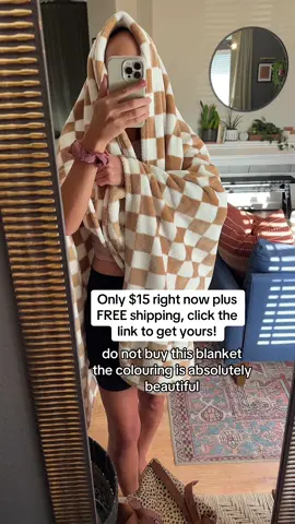 My favorite fall blanket! It’s so trendy and cute.  #fallblanket #blanket #trendy #cheapgifts #TikTokShop #checkeredblanket 