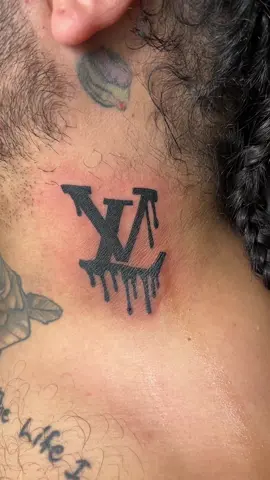 Louis Vuitton logo on da neck, ouchie  #tattoo #tattoos #ink #inked #art #tattooartist #tattooart #tattooed #tattoolife #tattooideas #Love #artist #blackwork #instagood #tattoodesign #tatuagem #tattooing #tattooist #blackandgreytattoo #tattooink #tatuajes #instagram #me #tattoostyle #photography #drawing #tatuaje #tattooer #traditionaltattoo #tattoogirl 