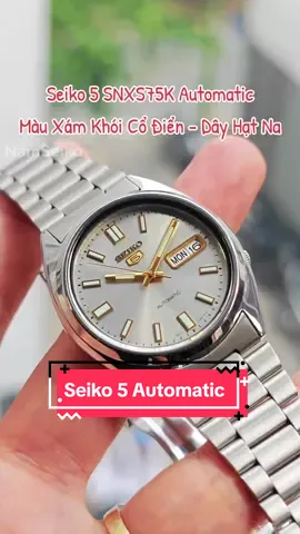 Seiko 5 automatic SXNS75 Màu Xám Khỏi Tuyệt Đẹp #seiko #seiko5 #seiko5automatic #seiko5co #donghoseiko #donghoseiko #seikosnxs #snxs75 