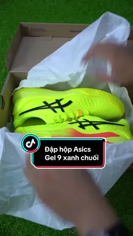 Đập hộp giày Pickleball Asics Gel 9 xanh chuối ASRM.#jpsport #pickleballtiktok #pickleball #giaypickleball 