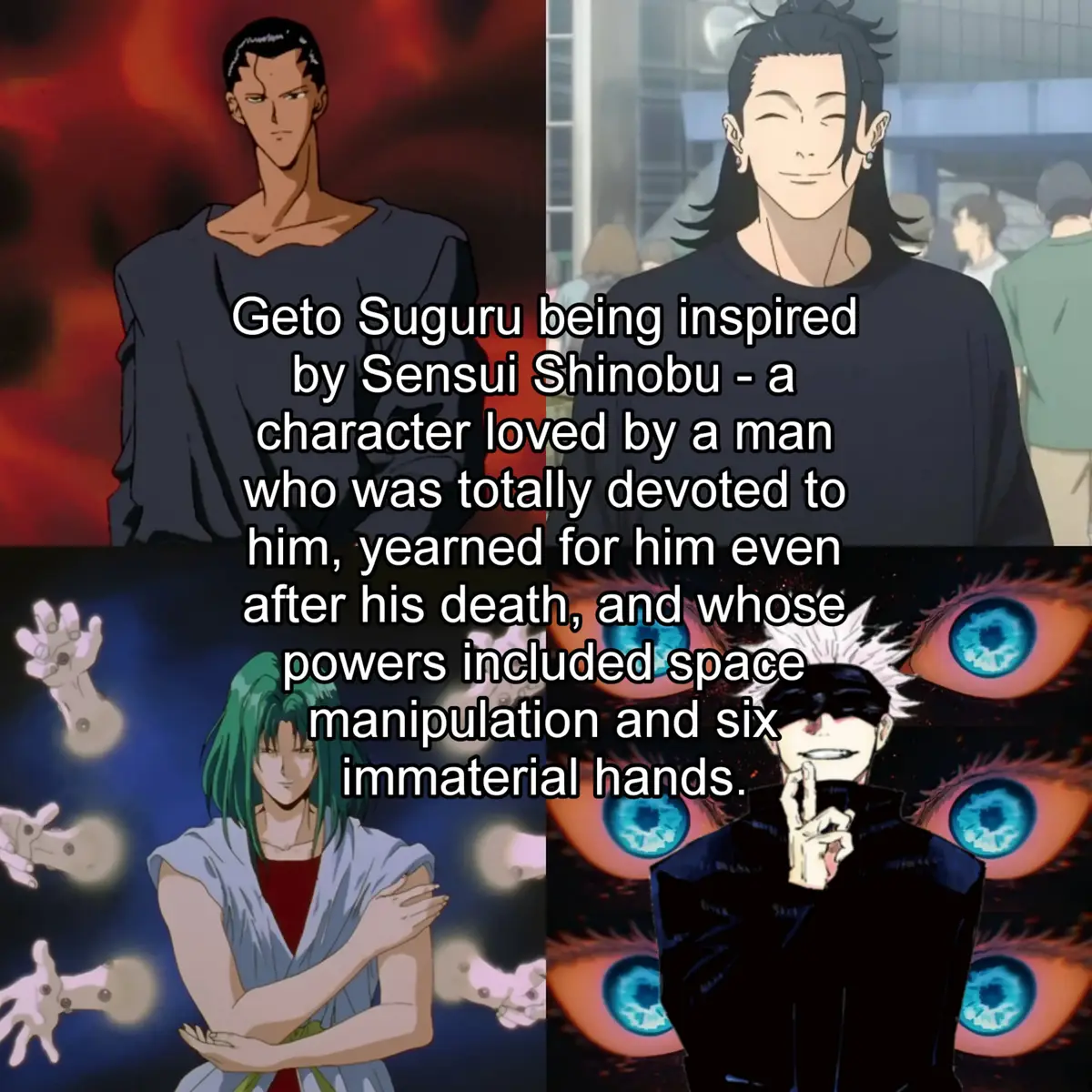 I see Gege I see ⋆.ೃ࿔*:･⍣ ✧･ﾟ: *✧･ﾟ:*ೃ༄ #satosugu #sugusato #sugusatosquad #satosugucanon #satorugojo #sugurugeto #gojosatoru #getosuguru #gojousatoru #getousuguru #Gojo #Geto #jjk #jjk0 #jujutsukaisen #satosuguangst #satosugubrainrot #spoilers #manga #anime #fyp #xyz #xyzabc 