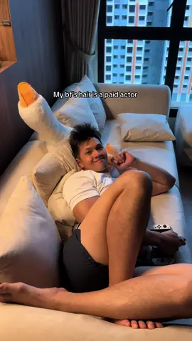 Why is his hair like that 🥹  . . #couplecomedy #tiktoksingapore #singaporecouples #couplegoals