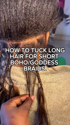 My little trick on how to achieve short boho/goddess braids with long hair. I hope this helps someone 😊 #braids #braidstutorial #braidtricks #braidingtips #goddessbraids #glamberrysalonnspa #protectivestyles #glamberrysalonnspa #ashaimanhairbraider 