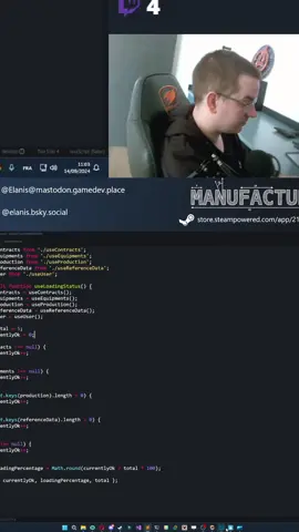 Loading screen Manufactur'inc #gamedev #indiedev #react #twitch #twitchclip #twitchstreamer #factory #game #management