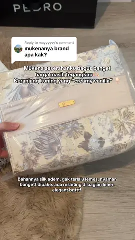 Replying to @mayyyyyy Spill seserahan mukena premium, cantik banget, harga masih oke👌🏻 #seserahanpernikahan #mukenamurah #xyzbca 