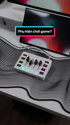 Phụ kiện cho ae chơi game livestream quản lý điều khiển nhanh các nguồn âm thanh #nghiensetup #desksetup #LearnOnTikTok #decor #banlamviec #deskaccessories #fifine 