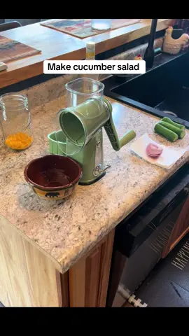 Come make the viral cucumber salad with me .#yum #falldealsforyou #slicer #shredder #kitchengadgets #KitchenHacks #cooking #gardenfresh #cucumbers #cucumber #cucumbersalad #snacks #snack #lunch #ketolunch #fyp #fypp #ketorecipes #viraltiktok #kitchentiktok 
