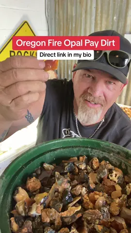 Oregon Fire Opal Pay Dirt available at outlawrocksllc.com #fyp #rocktok #rockhound #mining #minerals #oregonfireopal #paydirt #outlawrocks 