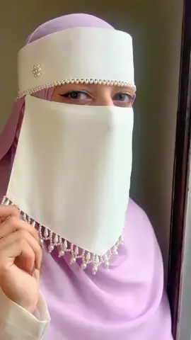 Elyra's Signature Hand Work Saudi Niqab ✨ #elyracouture  #hijab  #modesty  #saudiniqab 