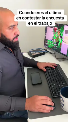 Cuando eres el ultimo en responder en la encuesta del trabajo #comedia #humor #risas 