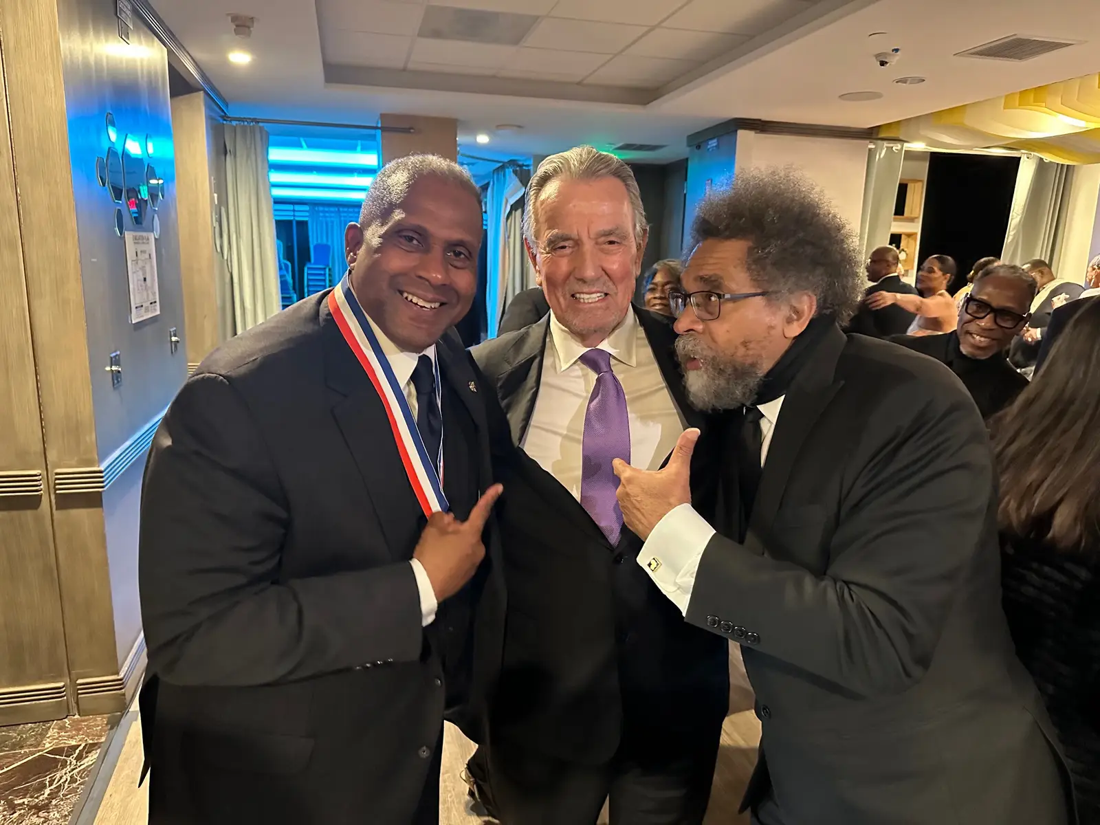With two great minds, TAVIS SMILEY and CORNEL WEST! TAVIS received the PRESIDENTIAL LIFETIME ACHIEVEMENT AWARD!