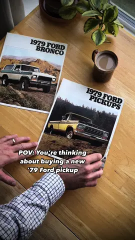 POV: It’s 1979 ☕️ Ford pickup? Or…maybe a Bronco? #79ford #1979 #fordtrucks #79bronco #fordbronco #dentsideford #vintage #trucks #oldisgold #letmeknow #trucktok 