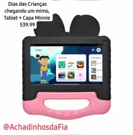 Tablet Multi Minnie com Controle Parental 7 pol 4GB RAM 64GB Android 13 Quad Core + Case + Wi-fi - NB414 por R$539,99.  https://s.shopee.com.br/7fH2jzVUJU