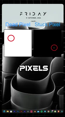 If you're buying a new monitor, make sure to check if the monitor has any dead or stuck pixels.  #pc #pctips #gaming #techtok #monitor 