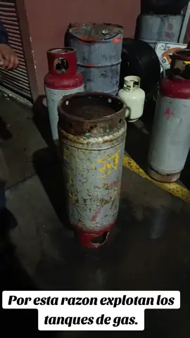 Una de las razones por la cual explota un tanque, es por qué se llenan en exceso.