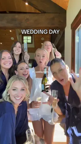 freshman year us would be SCREAMING right now!!!! everyone say congrats to my bestie Annie👰🏼‍♀️🤍🏹 #weddingday #weddingtiktok #bridesmaids #weddingmakeup #parkcity 