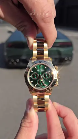 Gold on the wrist, green on the road #Rolex #Daytona #WatchCollector #LuxuryWatches #Greendial #RolexLifestyle #WatchAddict #Timepiece #WatchFam #WristCheck #RolexWatch #WatchCommunity #WristGame #LuxuryLife #Water #Dubai #London #Luxurylife #Luxury #Addiction #Lamborghini #Unboxing #huracan 