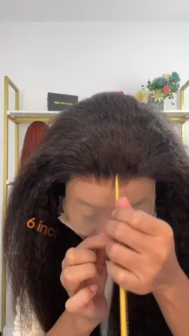 13x6 Lace Wig Kinky straight Human hair 200% density wig #humanhair #blackgirltiktok #wigtiktok #foryou #lacefrontwig #wigtutorial #13x6lacefrontwig #straighthair #kinkystraight #wiginstall 
