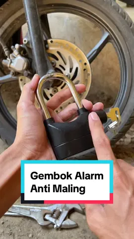 Gembok Alarm Bunyi Keras, Anti Maling #gembok #gembokantimaling #gembokalarm #gembokcakram #gembokmotor 