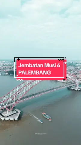 Jembatan yang kata orang adalah versi mini dari Sydney Harbour. 📍Jembatan Musi 6, Palembang #palembang #palembangtiktok #sungaimusipalembang  #jembatanmusi6 #fyp #foryou 