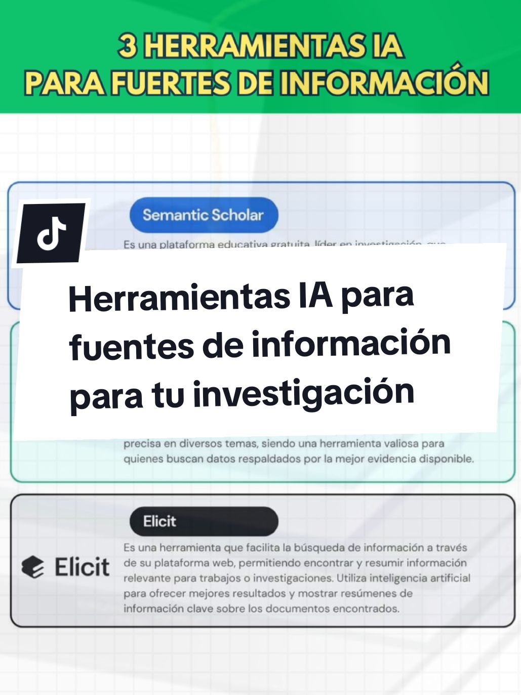 Herramientas IA para fuentes de información científica #tareas #universidad  #tesis #metodologiadelainvestigacion 