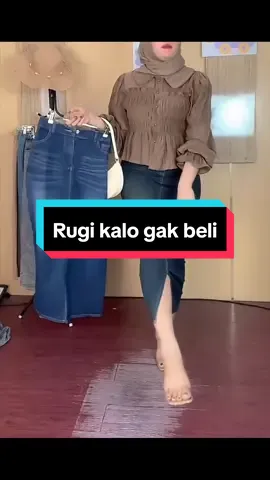 RokbCessa Jeans Trend Slim-fitting Korean Style  #rok #Rok Pliskt Biru Denim #rokjeans #rokdenim #rokhighwaist #rokmurah #rokviral #fyp #fypviralシ #fyppageforyou #viralvideotiktok #virall 