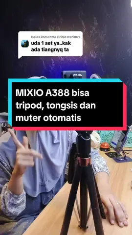 Membalas @ririnlestari001 Alat konten paket komplit bisa tripod, tongsis dan muter otomatis #autofacetracking #tripodgimbal #gimbal #autofacetrackingtripod #mixioa388 #mixioa388autofacetracking 
