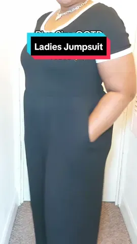 Get your plus size ladies jumpsuit from the tiktok shop. This plussize jumpsuit for women makes a great gift for her. This black ribbed jumpsuit is very flattering and is the perfect jumpsuit for night out. Get your ladies jumpsuit now! #tiktokmademebuyit #tiktokfinds #fyp #jumpsuit #jumpsuitoutfit #plussizefashion #plussizeedition #OOTD 