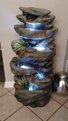 Fountains act as natural humidifiers, adding moisture to a dry room. Humidifiers can be beneficial during the winter. Indoor fountains humidify the air while you enjoy the soothing sound of running water. https://amzn.to/3MLqKlO #waterfall #waterfountain #waterfall #water #fyp 