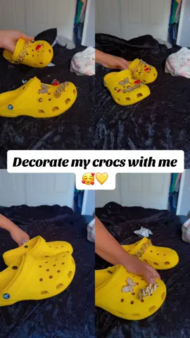 Post the content #croccharmsforsale #jibbitz #shein #yellowcrocs 