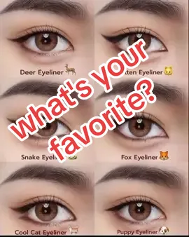 eyeliner in different styles#Eyeliner#Eyeliner Styles To Make Eyes Larger #makeup#makeupartist #makeup #trendingeyelineridea