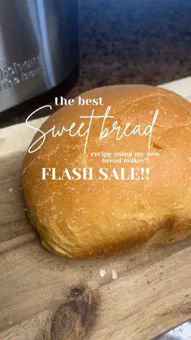 ONLY 100 UNITS ON THE FLASH SALE! 🚨🚨🚨 this is an unreal deal! This bread machine makes the most delicious bread & all i had to do was pour in the ingredients!!  #breadmachine #breadmaking #breadtok #breadmaker #breadmakermachine #breadrecipe #breadrecipes #breadbaking #breadtiktok #homemadebread #homemadebreads #homemadebreadrecipe #easybreadrecipe #sweetbread #sweetbreadrecipes #breadmachinerecipes #breadmachine @Kitchen in the Box US 