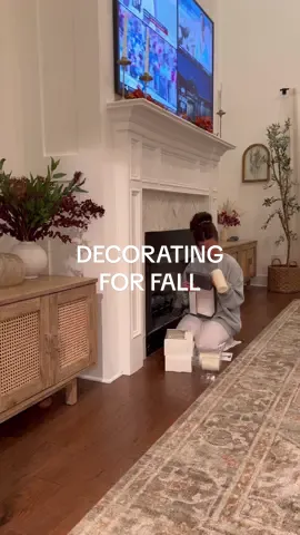 creating space for these memories🥹🦃🤎✨#momoffour #falldecor #autumn #homedecor 