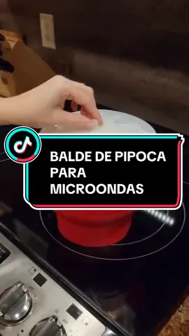 Link do Produto na Bio!! Praticidade na Hora do Filme: Balde de Pipoca de Silicone para Micro-ondas, Sem Óleo!🛒