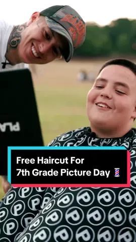 I gave this 7th grader a FREE haircut for his picture day 🥹 Wait for the end 💈 #vicblends #motivation #Love #MentalHealth #barber #haircut #inspiration 