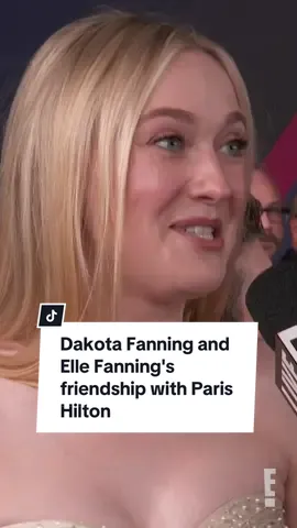 We're sliving for #DakotaFanning and #ElleFanning's friendship with #ParisHilton. 🫶 #EMMYs 