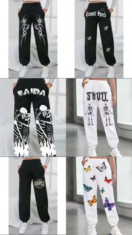 SKULL hip-hop summer unisex cotton sport casual jogger pants for man and women! #trendy #OOTD #fashiontiktok 