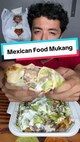 Mexican Food Mukbang ASMR #taqueria #burrito #nachos #foodietiktok #mukbang #eatwithme #asmreating 